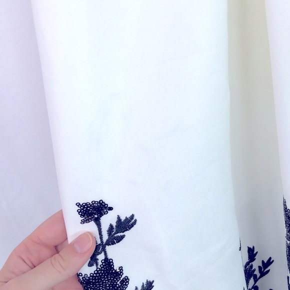 Donna Ricco - Ivory/Black Floral Dress - 6 - Picture 9 of 11